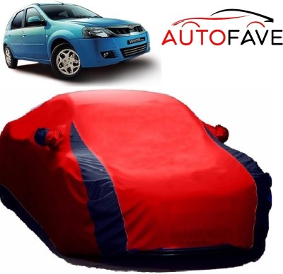 AutoFave Car Cover For Mahindra Verito Vibe (With Mirror Pockets)(Red, Blue)