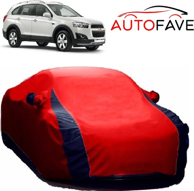 AutoFave Car Cover For Chevrolet Captiva (With Mirror Pockets)(Red)