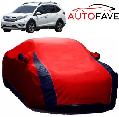 AutoFave Car Cover For Honda BRV (With Mirror Pockets)(Red)