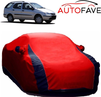 AutoFave Car Cover For Tata Indigo Marina (With Mirror Pockets)(Red)