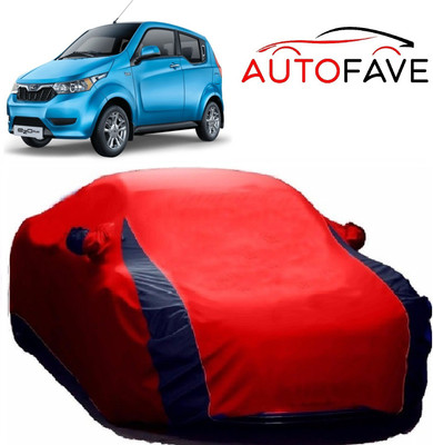 AutoFave Car Cover For Mahindra e2o PLUS (With Mirror Pockets)(Red)