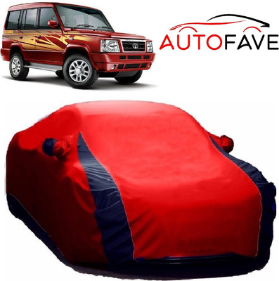 AutoFave Car Cover For Tata Sumo Gold (With Mirror Pockets)(Red)