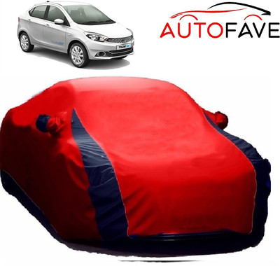 AutoFave Car Cover For Tata Tigor EV (With Mirror Pockets)(Red)