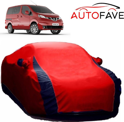 AutoFave Car Cover For Nissan Evalia (With Mirror Pockets)(Red)