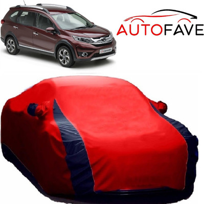 AutoFave Car Cover For Honda BR-V (With Mirror Pockets)(Red)