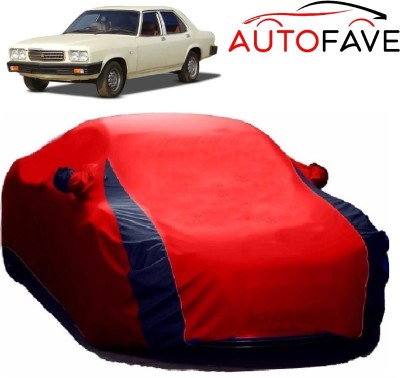 AutoFave Car Cover For HM Classic (With Mirror Pockets)(Red)