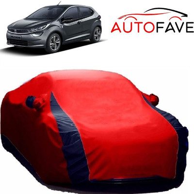 AutoFave Car Cover For Tata Altroz (With Mirror Pockets)(Red)