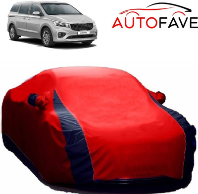 AutoFave Car Cover For Kia Carnival (With Mirror Pockets)(Red, Blue)