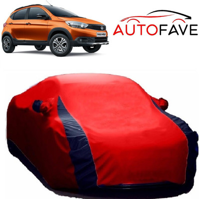 AutoFave Car Cover For Tata Tiago NRG (With Mirror Pockets)(Red)