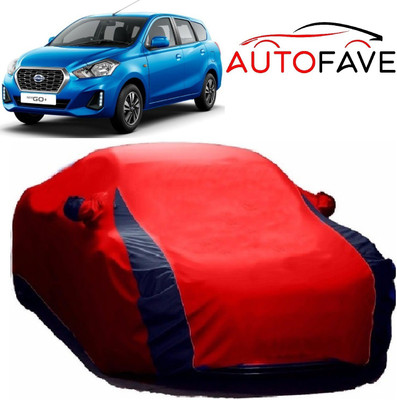 AutoFave Car Cover For Nissan Go+ (With Mirror Pockets)(Red)