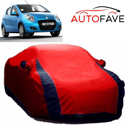 AutoFave Car Cover For Maruti Suzuki A-Star (With Mirror Pockets)(Red)