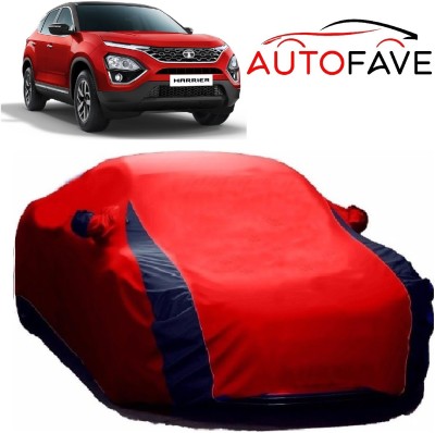 AutoFave Car Cover For Tata Harrier (With Mirror Pockets)(Red)