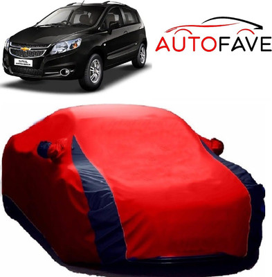 AutoFave Car Cover For Chevrolet Sail U-VA (With Mirror Pockets)(Red, Blue)