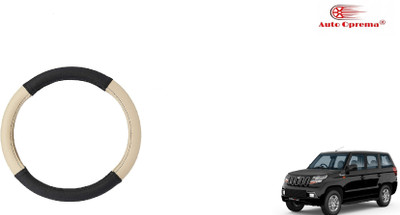 Auto Oprema Steering Cover For Mahindra Universal For Car(Black, Beige, Leatherite)