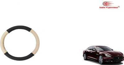 Auto Oprema Steering Cover For Universal For Car Universal For Car(Black, Beige, Leatherite)