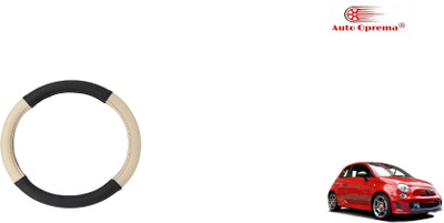 Auto Oprema Steering Cover For Fiat Universal For Car(Black, Beige, Leatherite)
