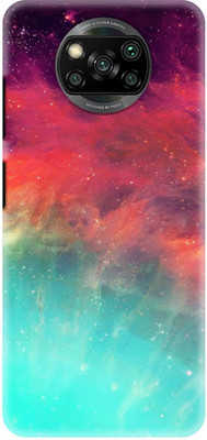 NDCOM Back Cover for POCO X3 Colourful Explosion Printed(Multicolor, Hard Case, Pack of: 1)