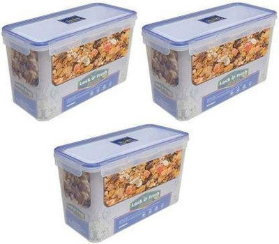 PRAGATI SALES Plastic Utility Container  - 3800 ml(Pack of 3, White)