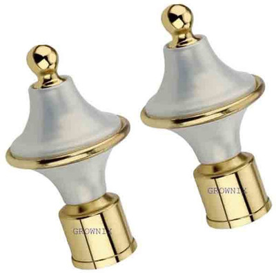 GROWNIX Gold Rod Rail Bracket Metal(Pack of 2)
