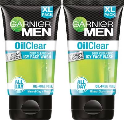 GARNIER Oil Clear Facewash - Oil Control Deep Cleansing Facewash For Men, 150gm (Pack of 2) Face Wash  (300 g)