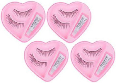 DOFFI SOFT LONG REUSABLE FALSE EYELASHES WITH GLUE(Pack of 2)
