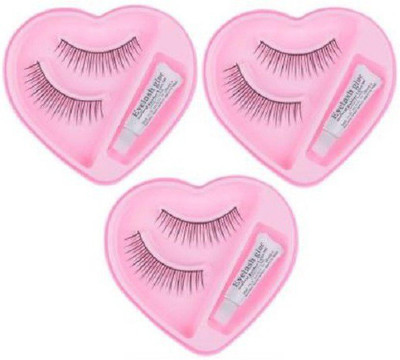 DOFFI NATURAL SOFT LONG REUSABLE FALSE EYELASHES WITH GLUE(Pack of 2)