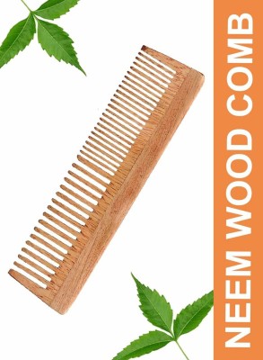 Fantasy Mirror Handmade Neem Wood Comb Ideal for Anti-Dandruff, Hair Growth