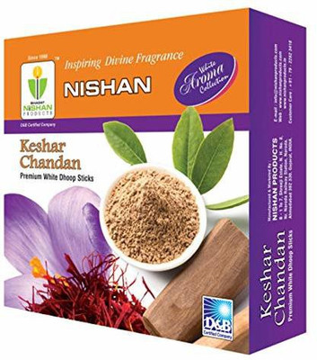 Nishan Kesar Chandan Dhoop Sticks Charcoal Free/Pollution Free, Box Pack (1000 GM) Kesar Chandan(1000 g, Set of 1)