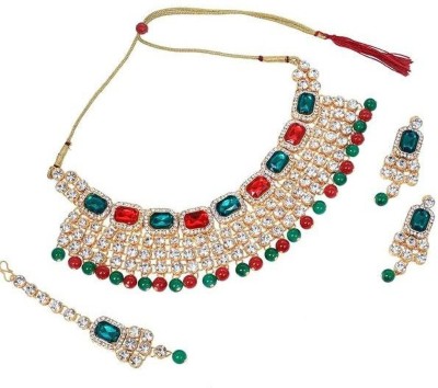 catalyst venture Brass Brass Green, Red, White Jewellery Set(Pack of 1)