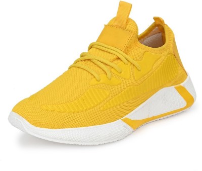 Layasa Boys Lace Running Shoes(Yellow, 10-11Y)