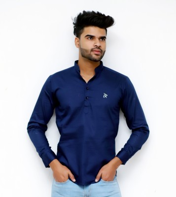 Dark Richer Men Solid Ethnic Dress Kurta(Blue)