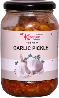 Kitchen King Homemade Organic Herbal Masala Garlic Pickle Lashun Ka Achar (Sabut Garlic Full Pieces) 500gm (You are Being Served Mothers Love) Garlic Pickle(500 g)