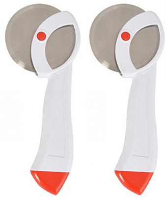 KUBER INDUSTRIES Pizza/Sandwich/Burger/Slicer/Multipurpose Cutter set of 2 Pcs (Code-PZ15) Wheel Pizza Cutter(Stainless Steel)