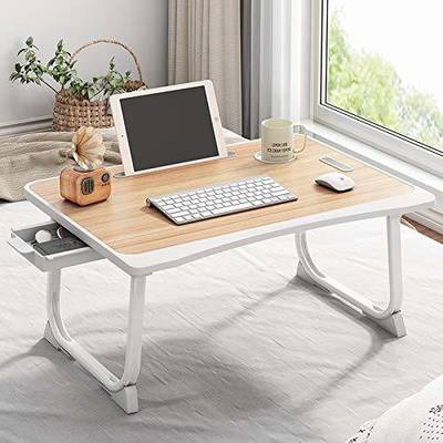 Flipkart Perfect Homes Studio Wood Portable Laptop Table  (Finish Color - Brown, DIY(Do-It-Yourself))