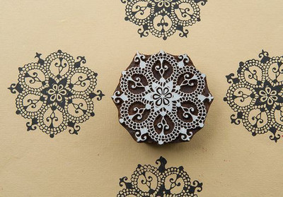 RIZA WOODEN KRAFT M1137 Printing Blocks(Pack of 1)
