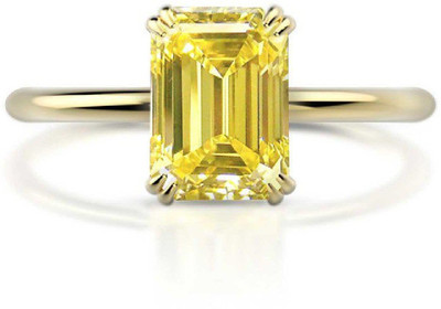 KUNDLI GEMS Stone Sapphire Gold Plated Ring