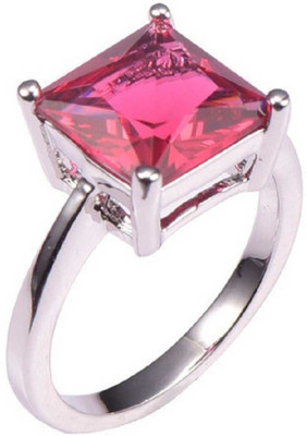 CEYLONMINE Natural Ruby Stone Ring Lab Certified Adjustable Ring Copper Ruby Gold Plated Ring