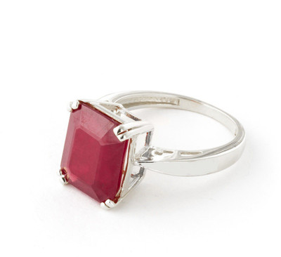 RATAN BAZAAR Ruby stone Ring Original Manik Precious Stone Certified and Astrological Purpose for unisex Stone Ruby Silver Plated Ring