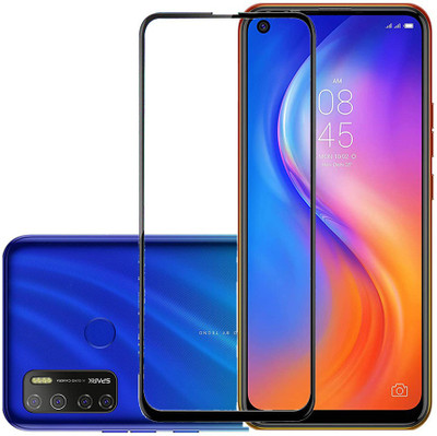 SPRITZEN Edge To Edge Tempered Glass for Tecno Spark 5, Tecno Spark 5 Pro(Pack of 1)