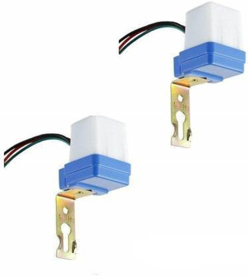 ACE-INNOVATIONS 2pc Combo 220 V Auto Day/Night On & Off Photocell LDR Sensor Switch Water Proof Smart Kit(Mullti Color)