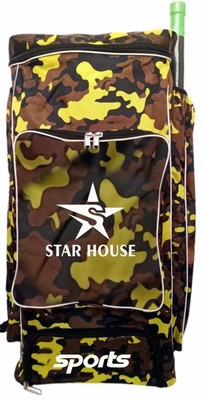 Star House Cricket Kit Bag Yellow Standard Color With Heavy Padded Material(Kit Bag)