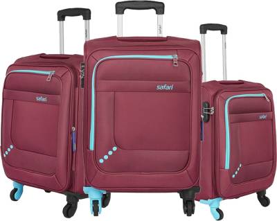 Large Cabin &amp; Check-in Set (75 cm) - Star Set of 3 Luggage Combo - Red