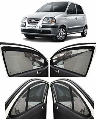 RAKRISH COLLECTION Rear Window, Side Window Sun Shade For Hyundai Santro Xing(Black)