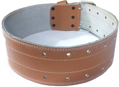 Monika Sports Genuine Leather Power Weight Lifting Gym Belt For Weight Training Abdominal Belt