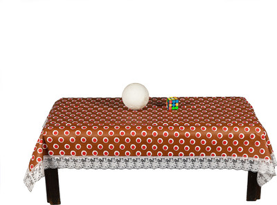 CHANDER Printed 4 Seater Table Cover(Multicolor, Plastic)
