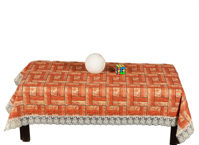 CHANDER Printed 4 Seater Table Cover(Multicolor, Plastic)