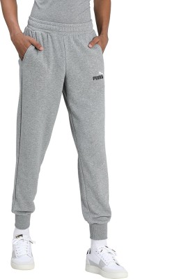 PUMA ESS+ 2 Col Logo Pants Printed Men Grey Track Pants