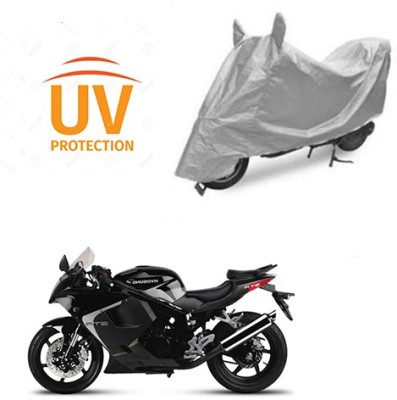 HYBRIDS COLLECTION Waterproof Two Wheeler Cover for Hyosung(GT250R, Silver)