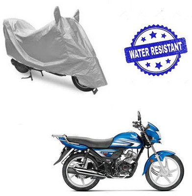 Feel heaven Two Wheeler Cover for Hero(CD 110 Dream, Silver)