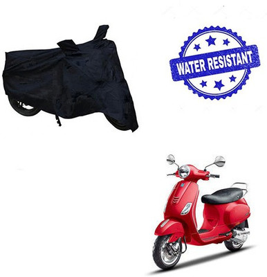 Atulit enterprises Two Wheeler Cover for Piaggio(Vespa VXL, Black)
